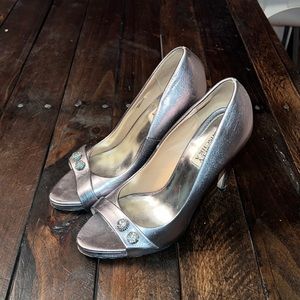 Badgley Mischka Peep Toe Heels